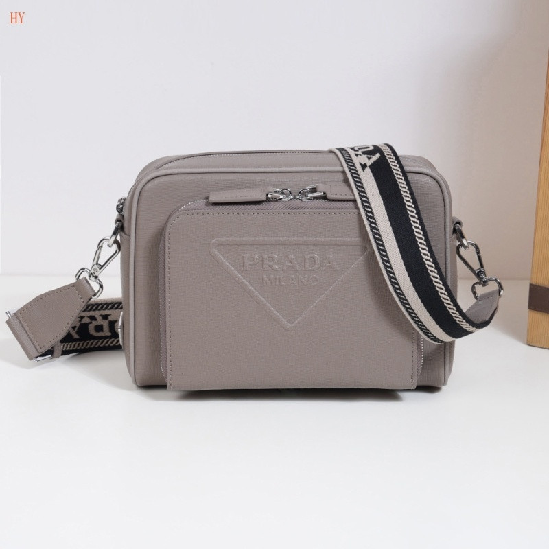 Pra*a saffiano leather shoulder bag