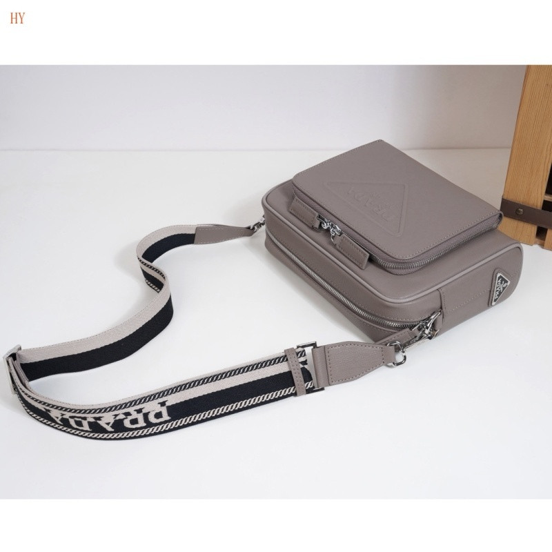 Pra*a saffiano leather shoulder bag