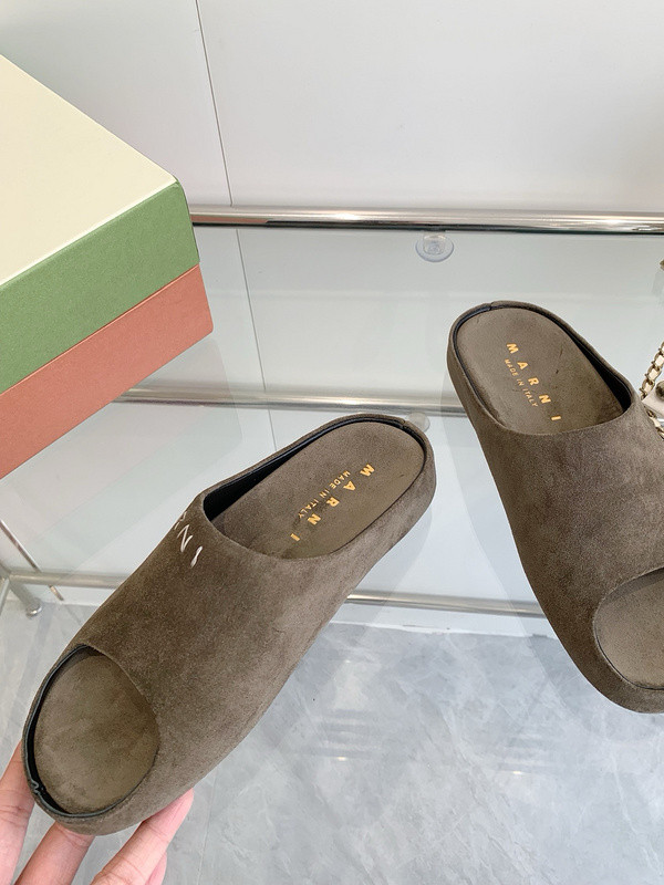 Marni Fusslide Suede Sandals