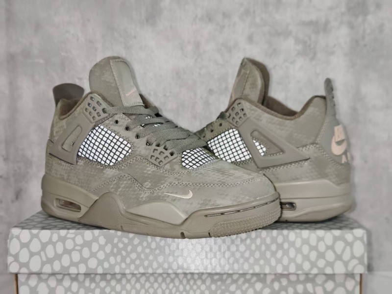 Nigel Sylvester x AJ 4 Army Green Mamba Shoes Sneakers – nk0004631
