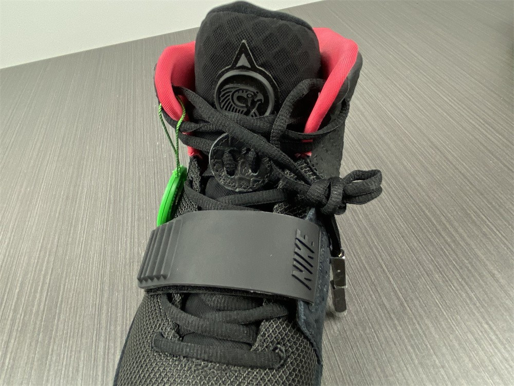 nike air Y**zy 2 “solar red” black mens 508214-006