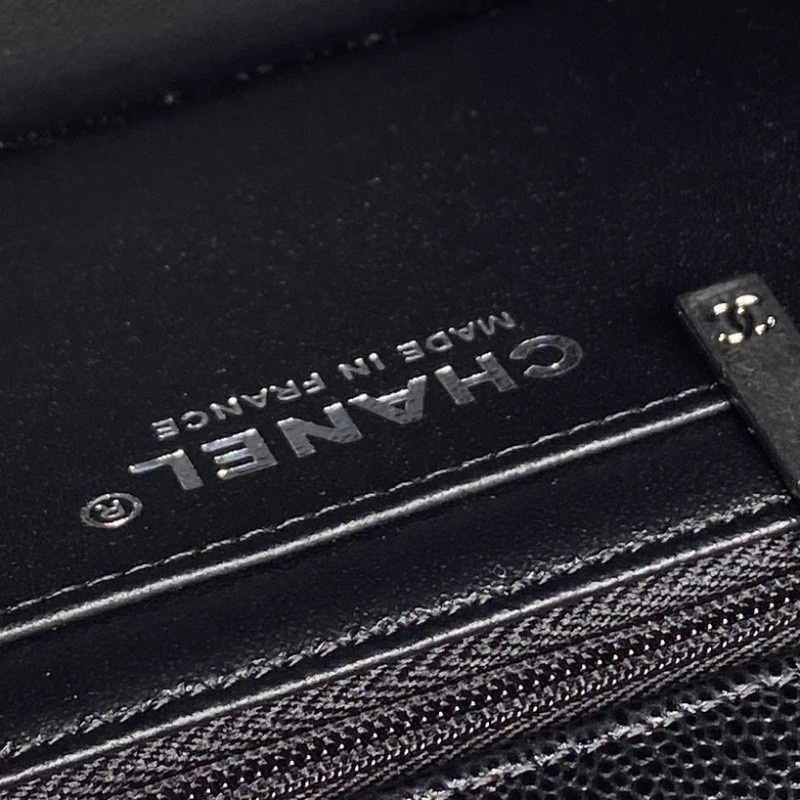 Ch**el - mini rectangular top handle classic flap bag