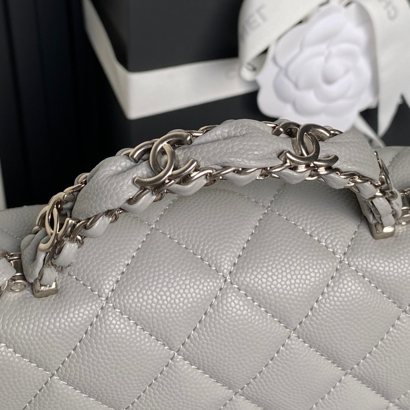 Ch**el - mini rectangular top handle classic flap bag