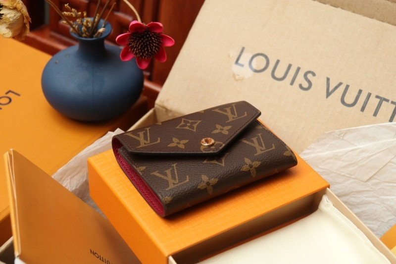 LV Wallet (Lining:Rose Red)