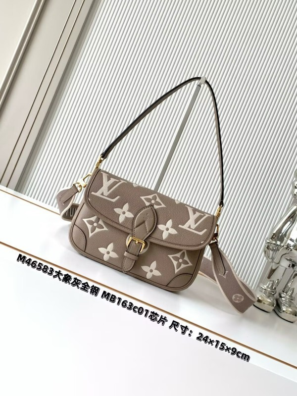 LV Diane Monogram Empreinte Leather