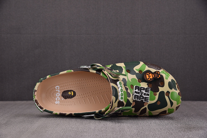Crocs Classic Clog A Bathing Ape ABC Camo Green