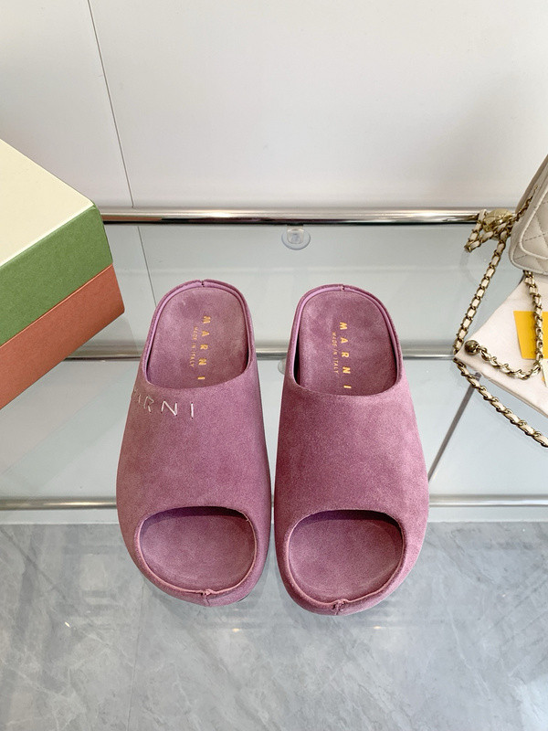 Marni Fusslide Suede Sandals