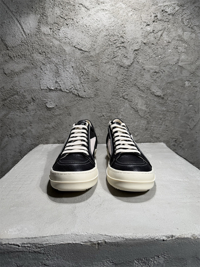 R*ck O*ens Leather Sneakers